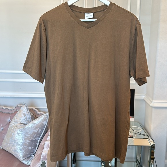 MANGO MEN SHORT SLEEVES V NECK SHIRT SIZE XXL - Picture 13 of 15